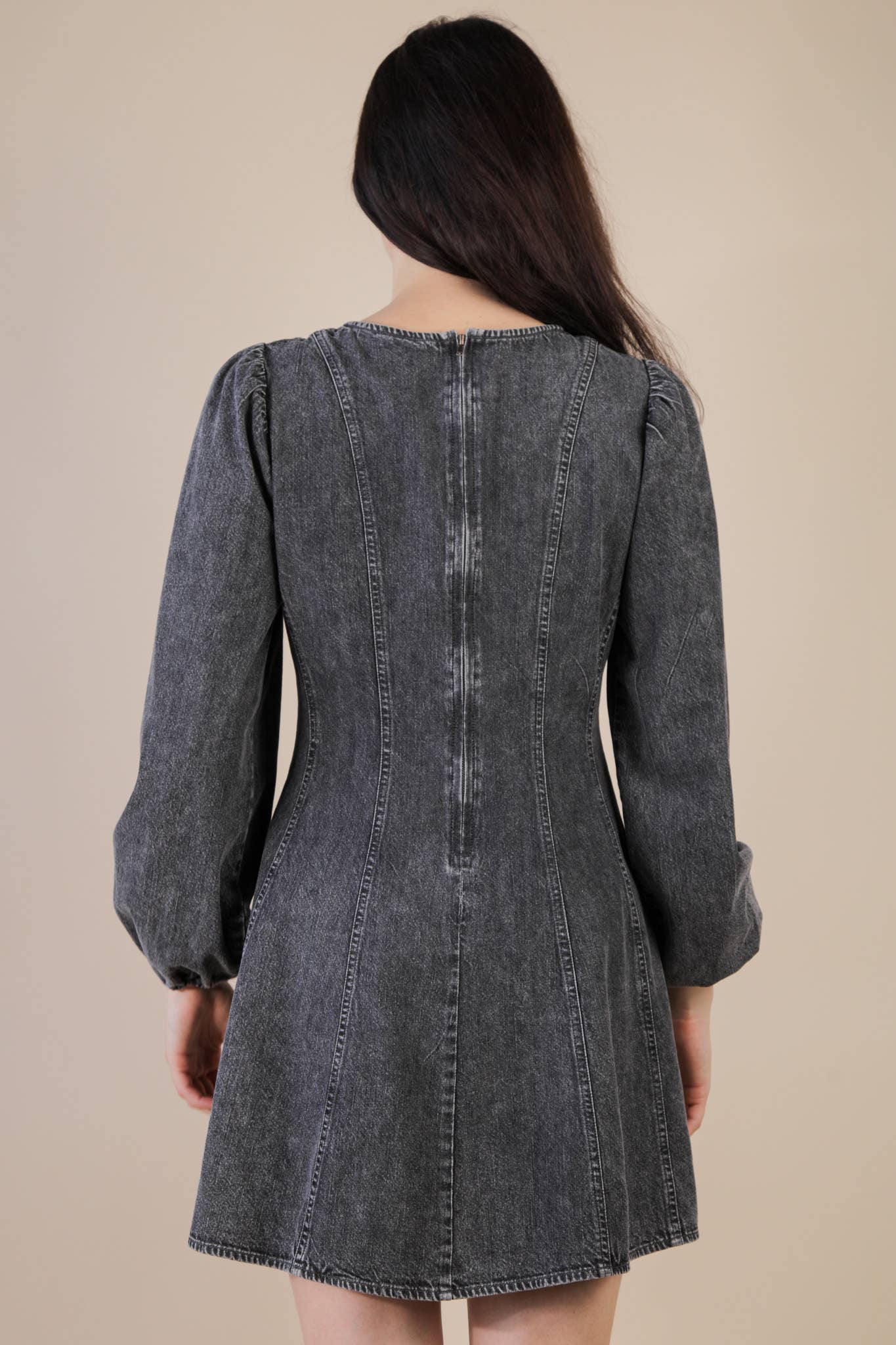 Grey Daydream Denim Dress
