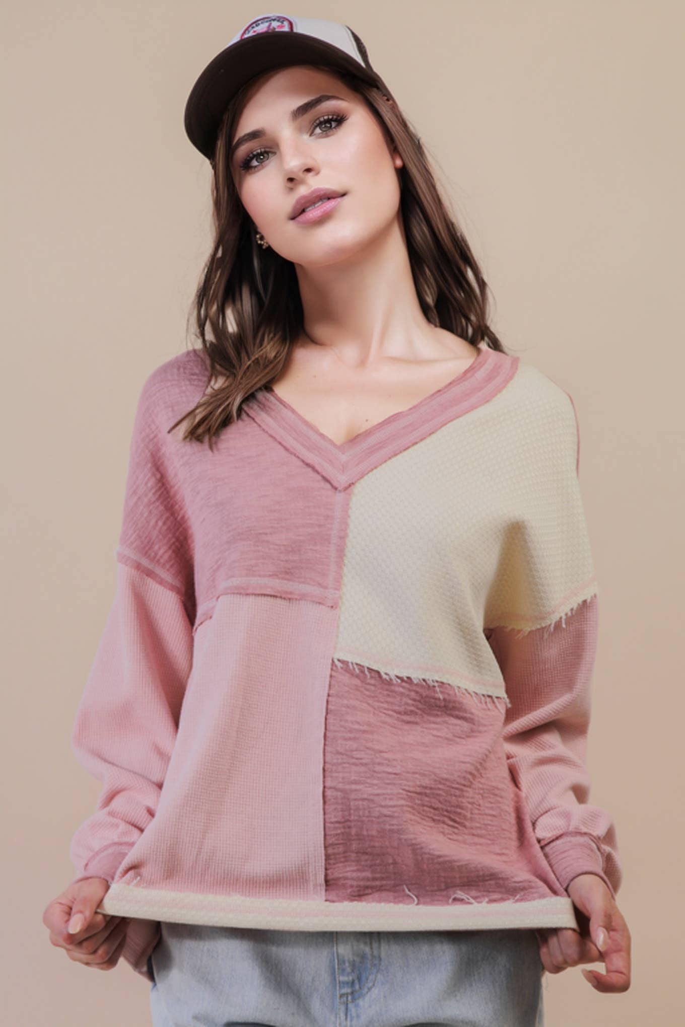 Patchwork Blush Top