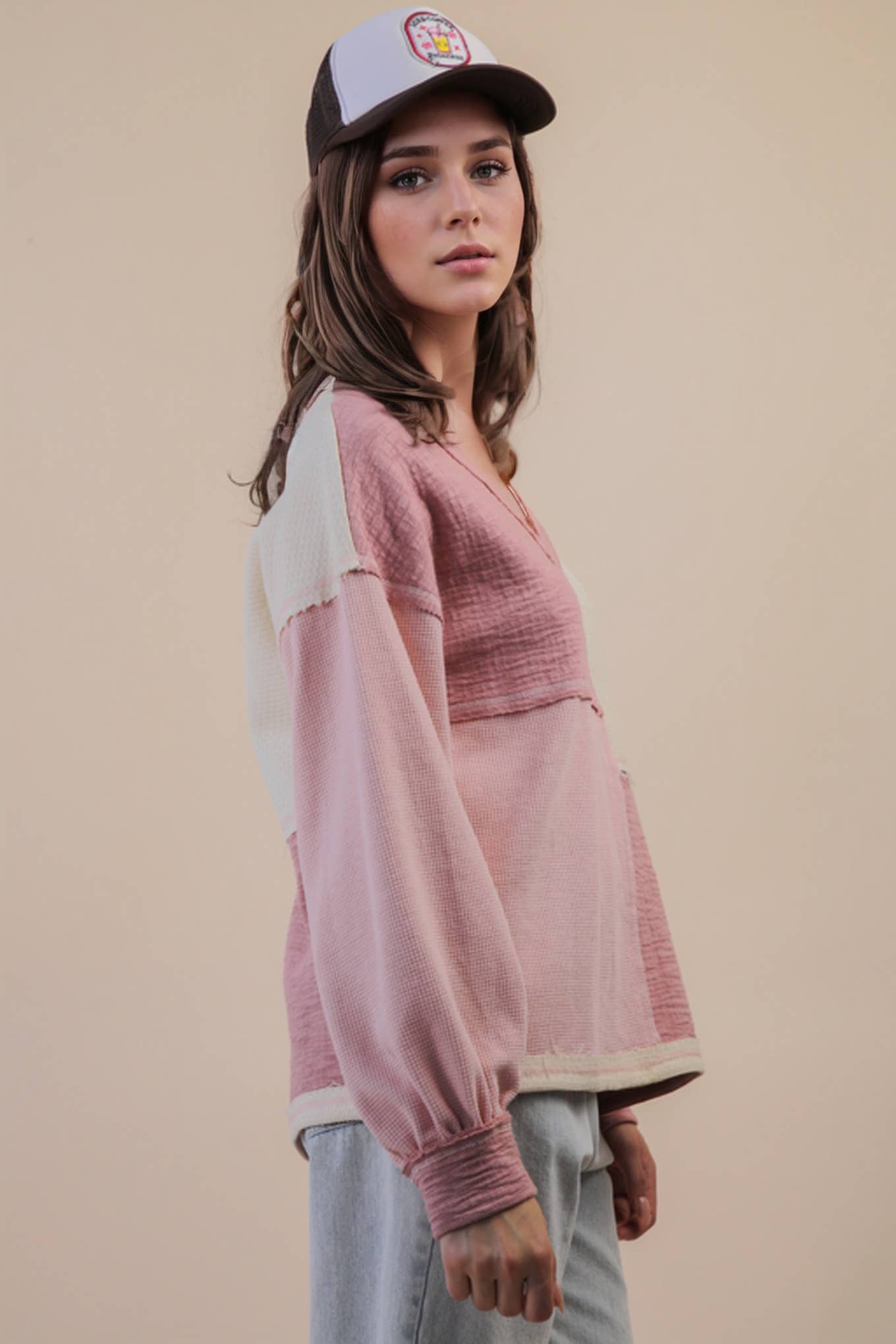 Patchwork Blush Top