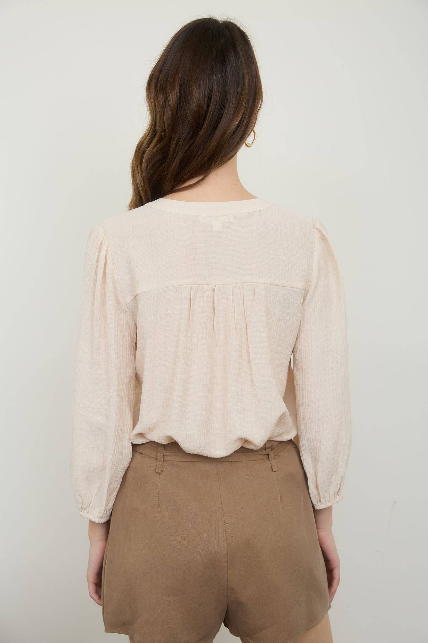 Khaki Ties Trendy Top
