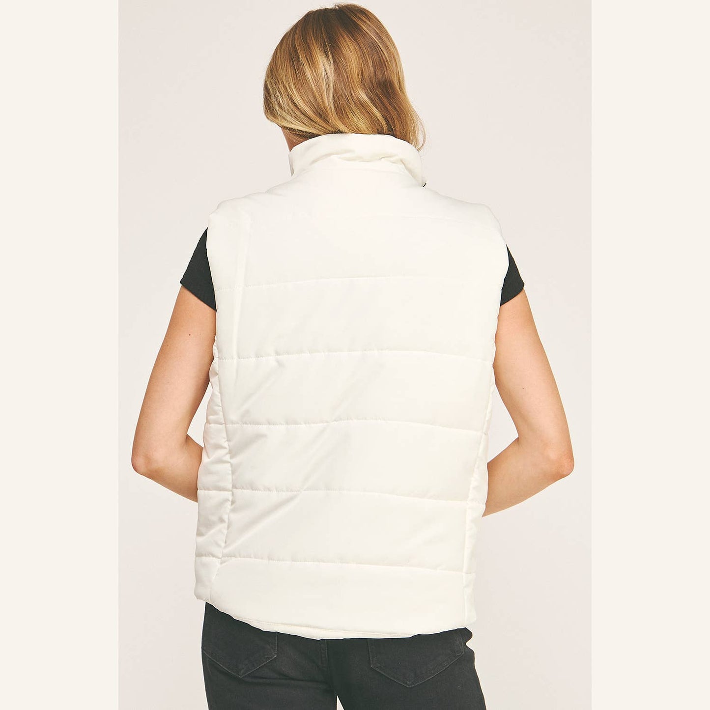 White Canvas Vest