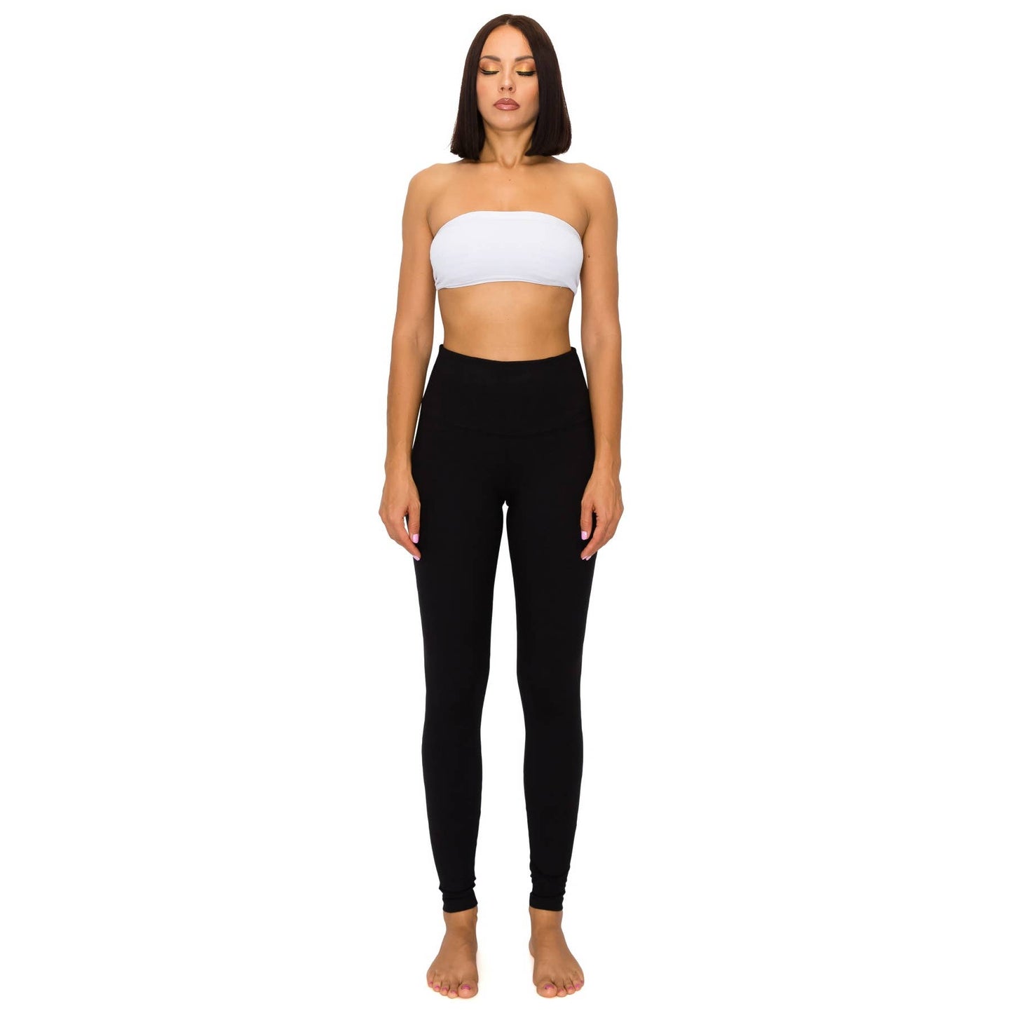 Black 5" Band Leggings