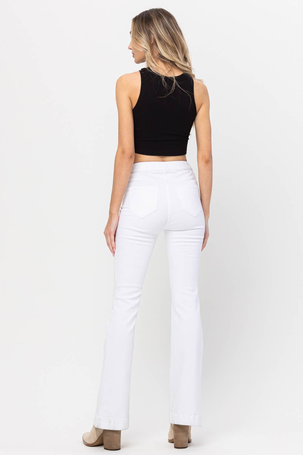 White Whisper Flare Jeans
