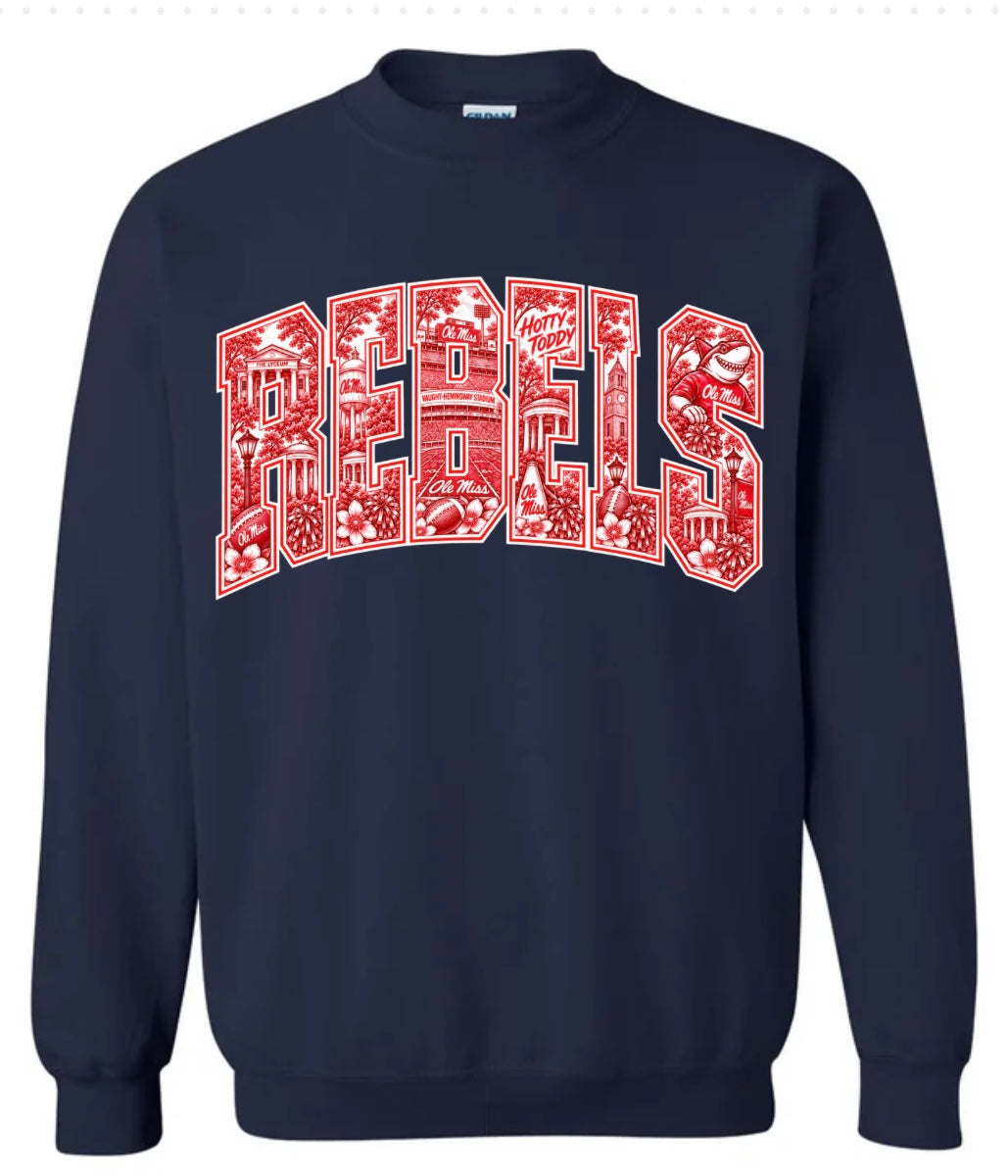 Ole Miss REBELS Crewneck