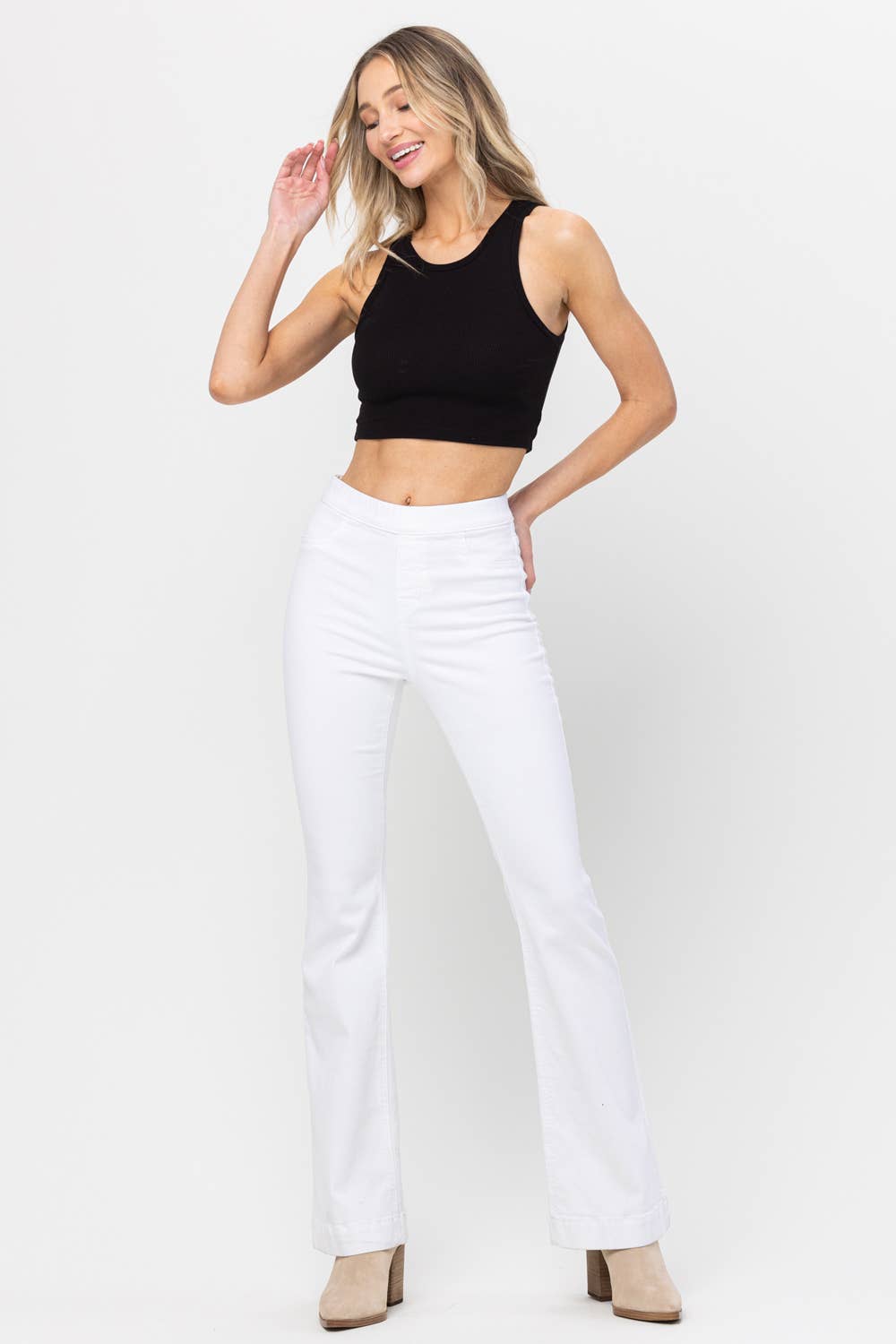 White Whisper Flare Jeans