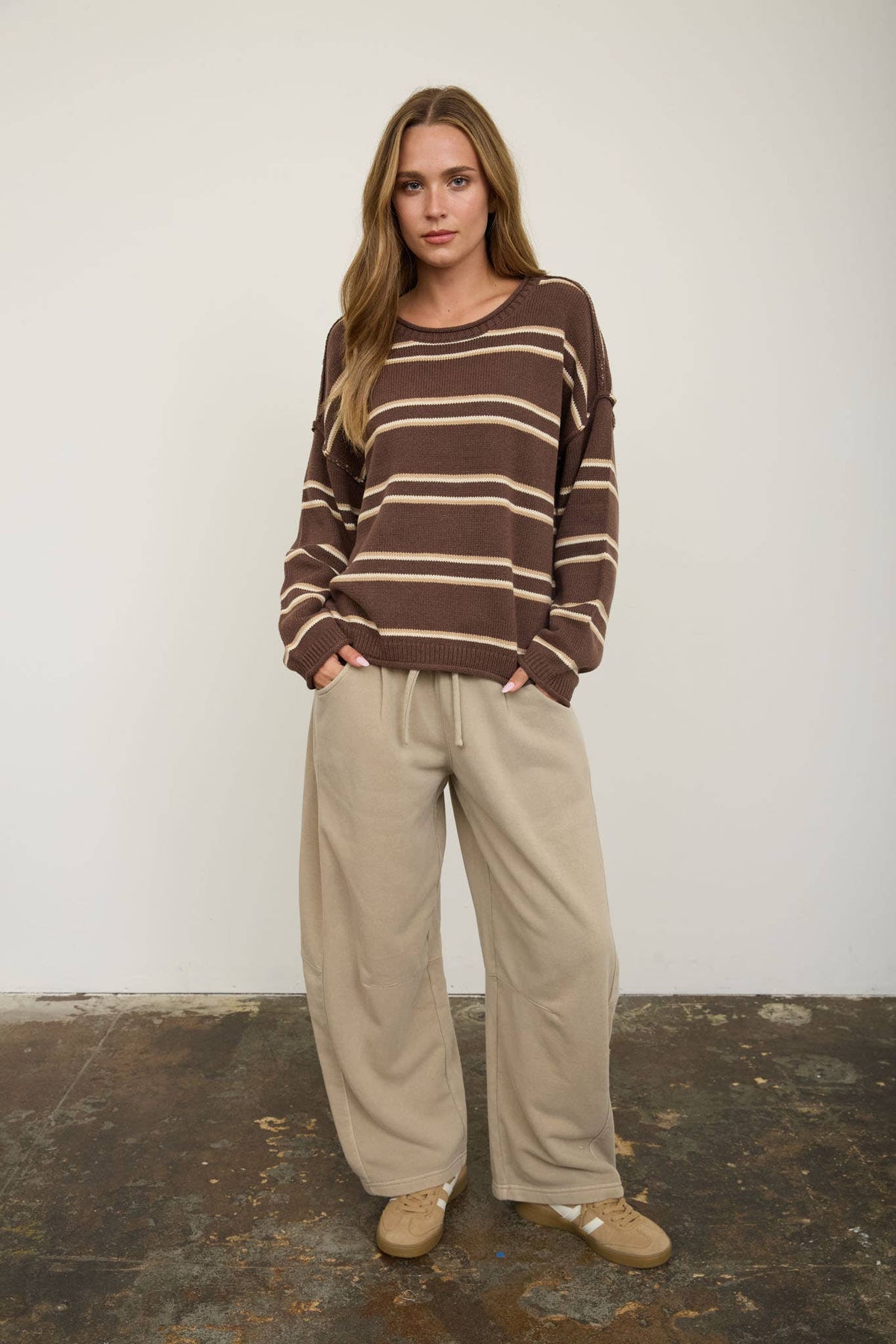 Brown Fall Days Sweater