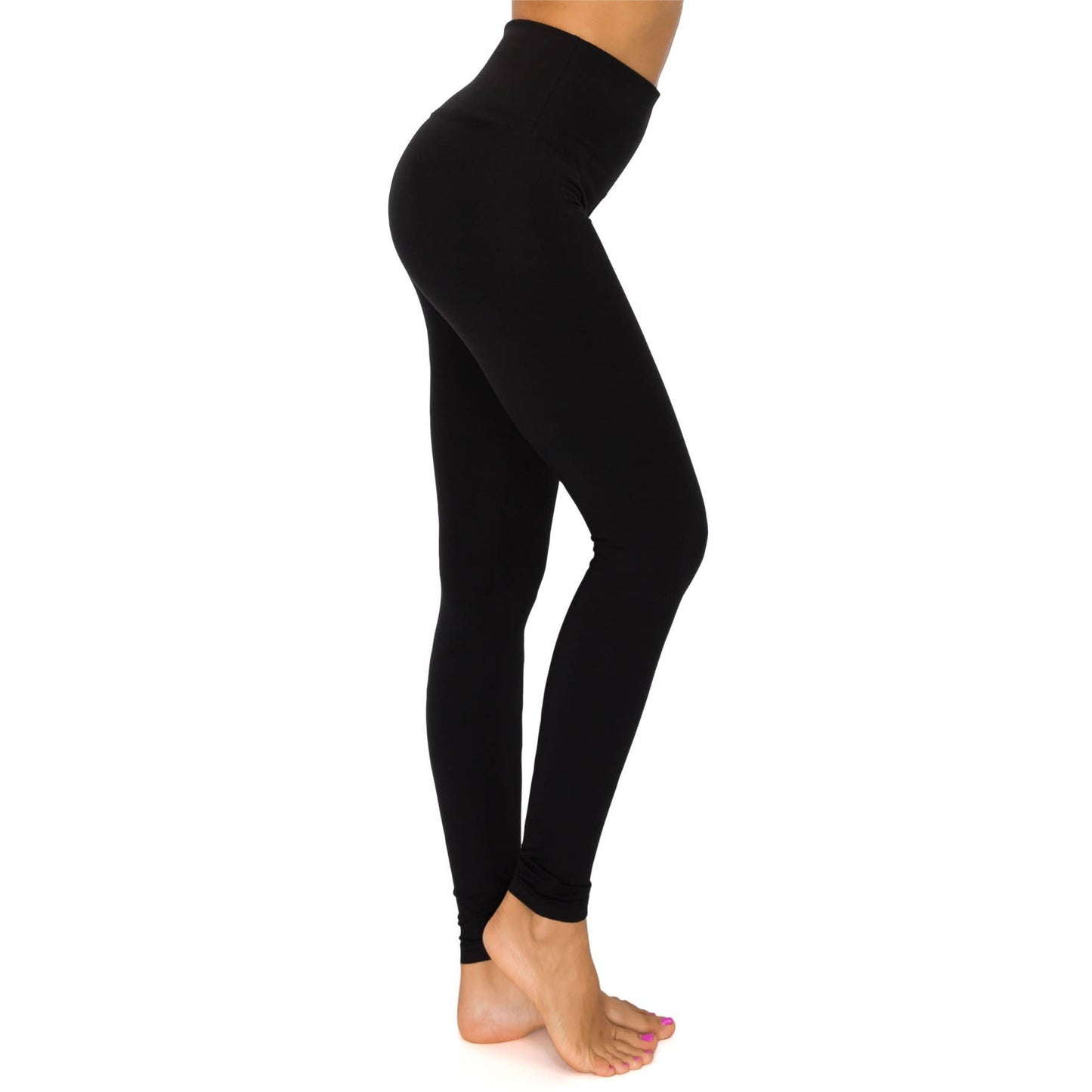Black 5" Band Leggings