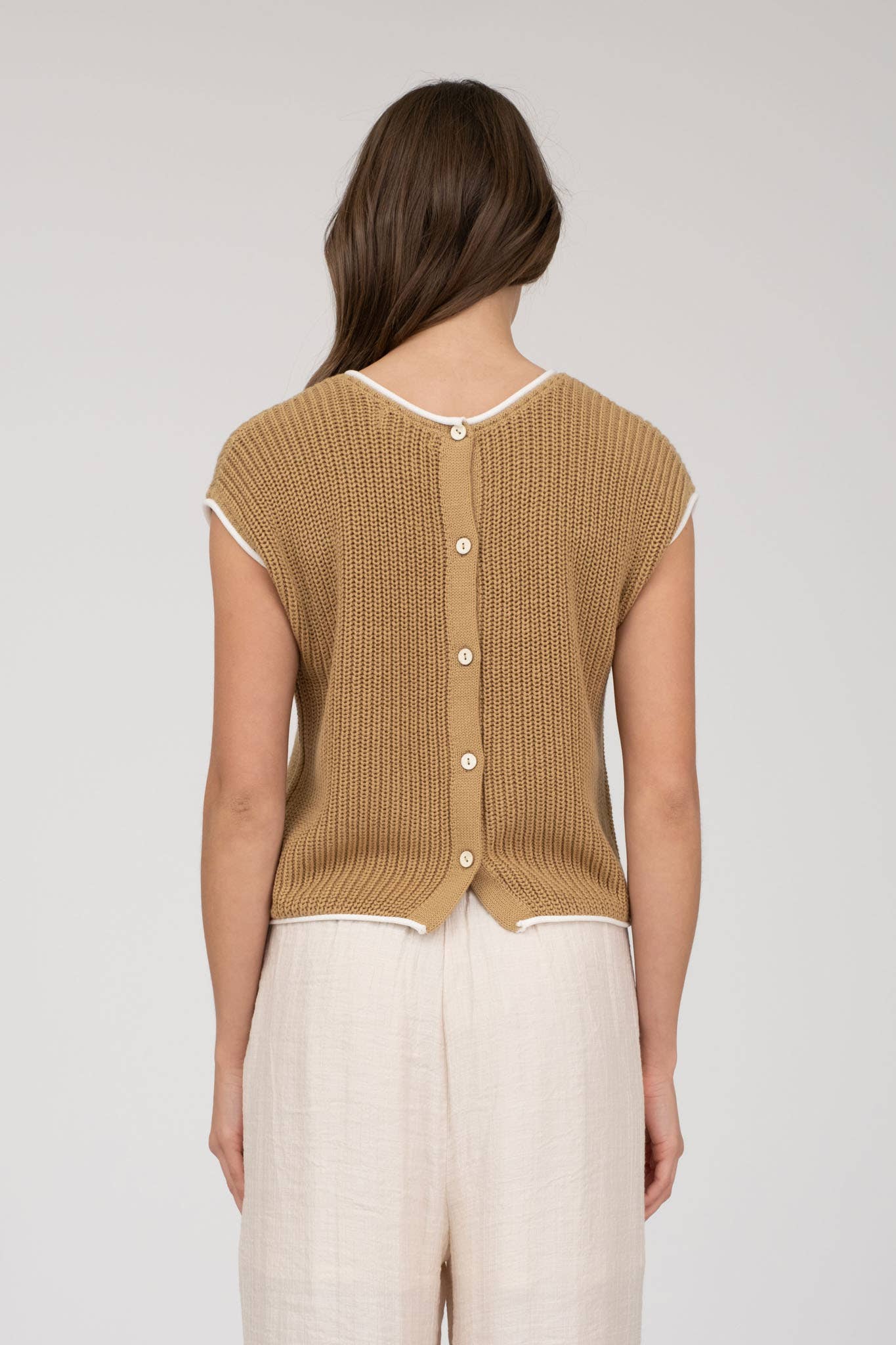 Tan Desert Drift Sweater
