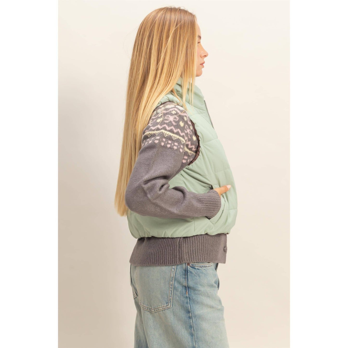 Winter Mint Vest Vibes