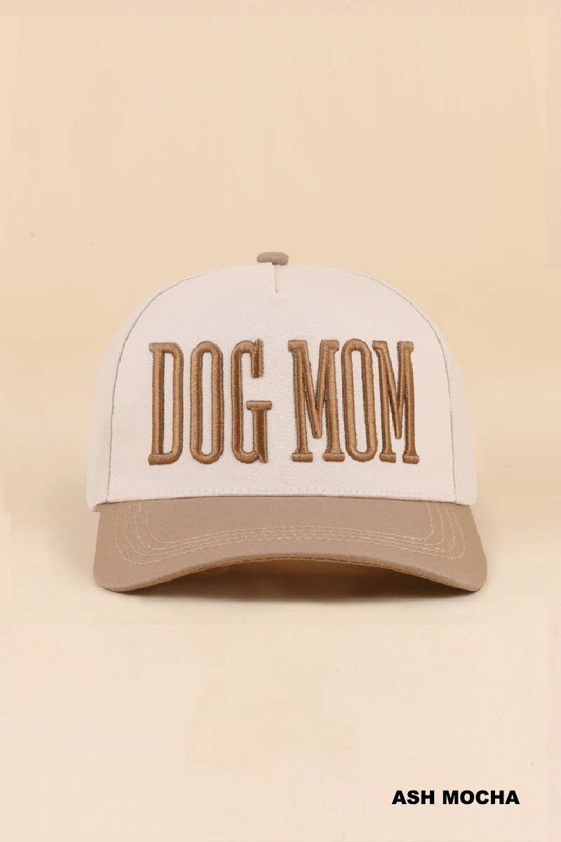 Dog Mom Hat: ASH MOCHA