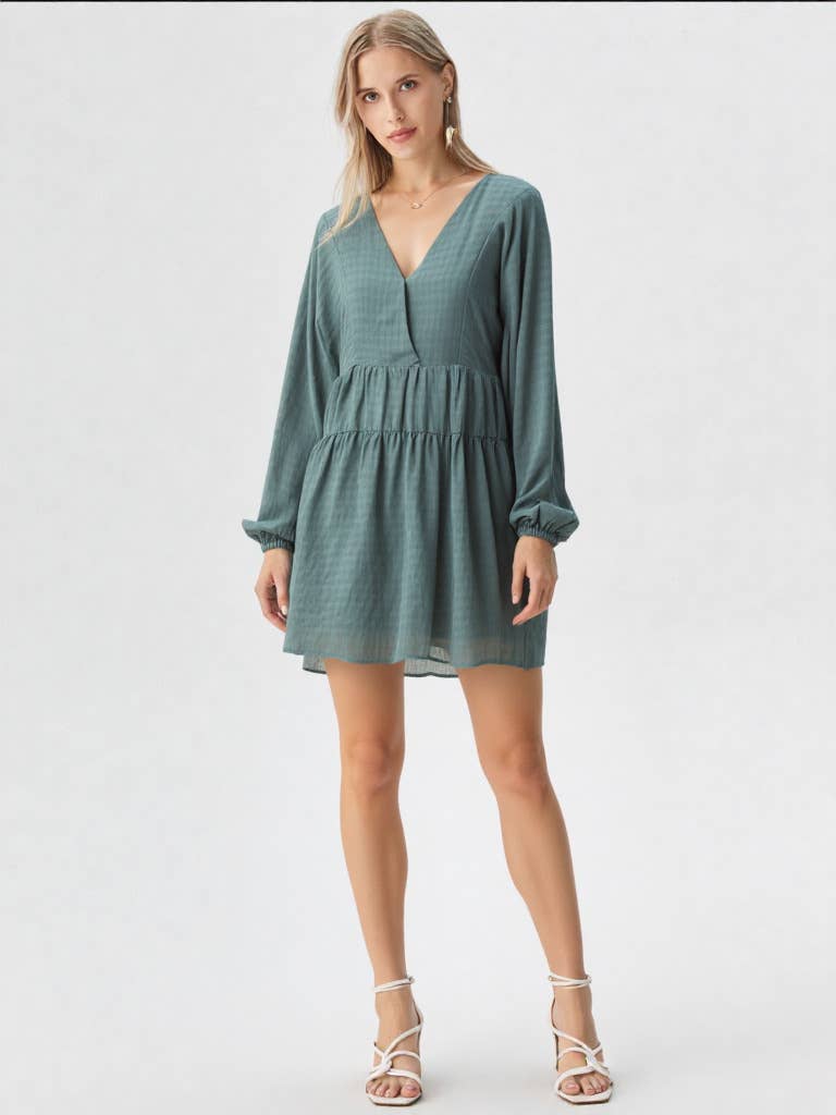 Emerald Grace Mini Dress