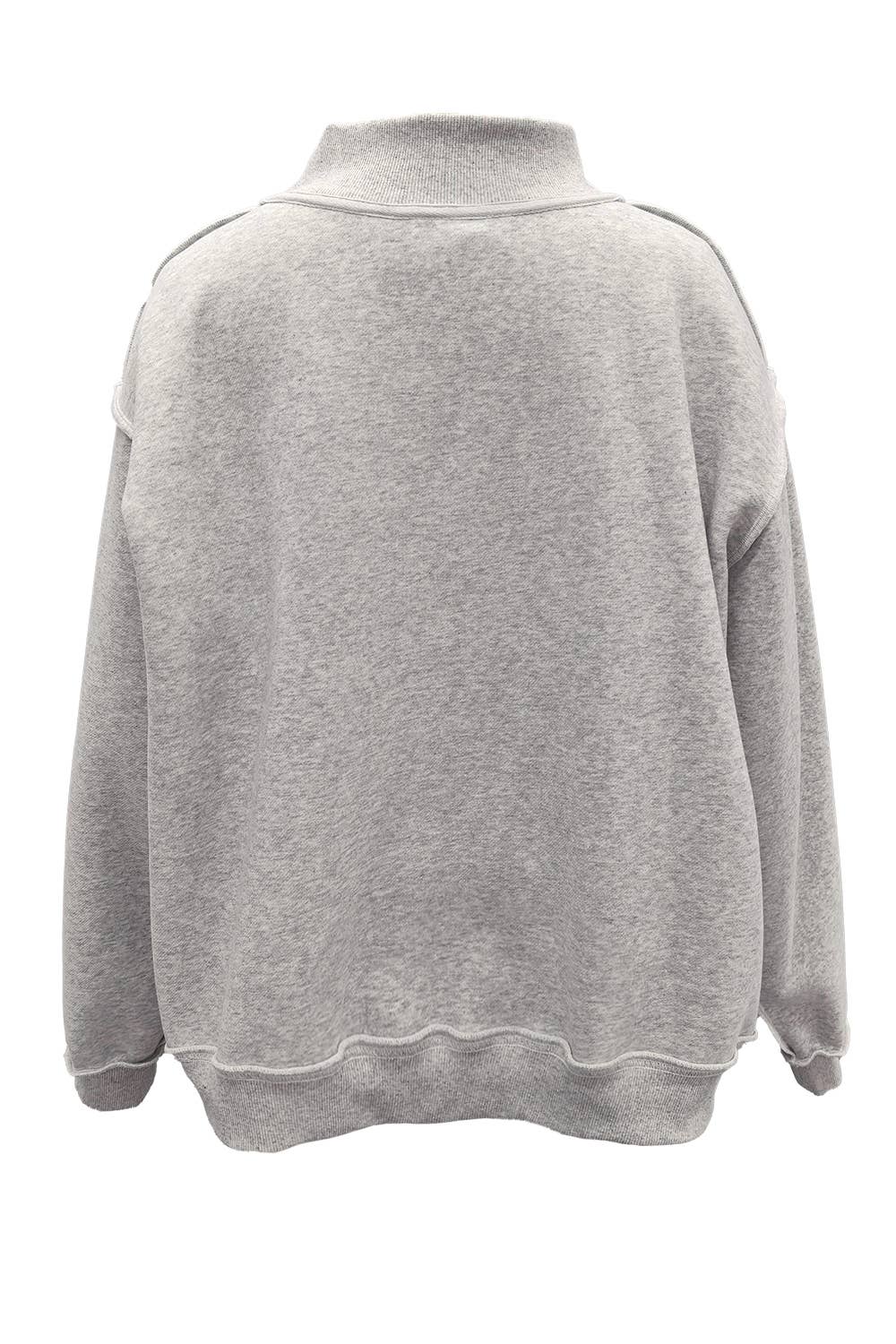'GA' Embroidered Mockneck