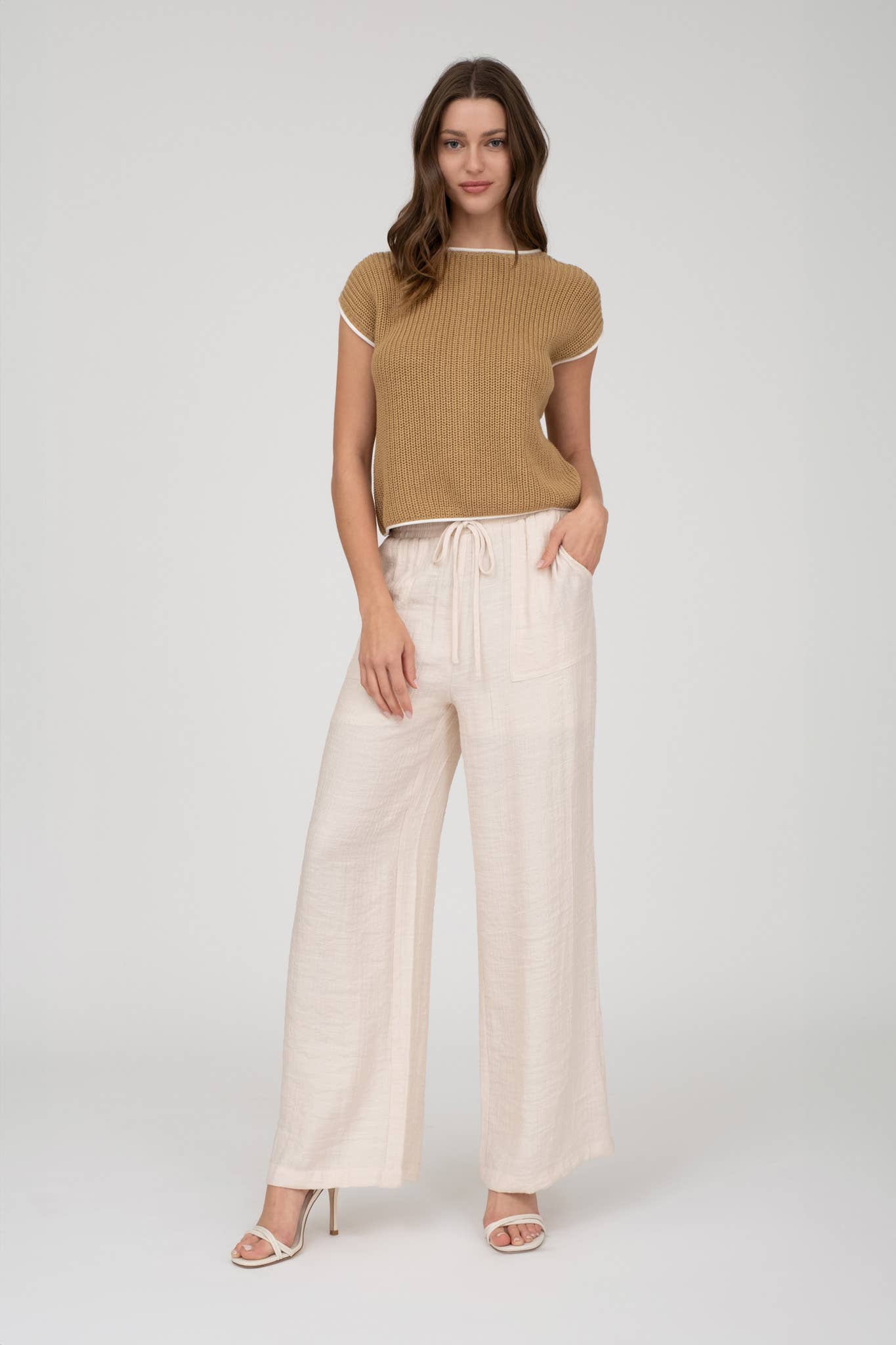 Tan Desert Drift Sweater