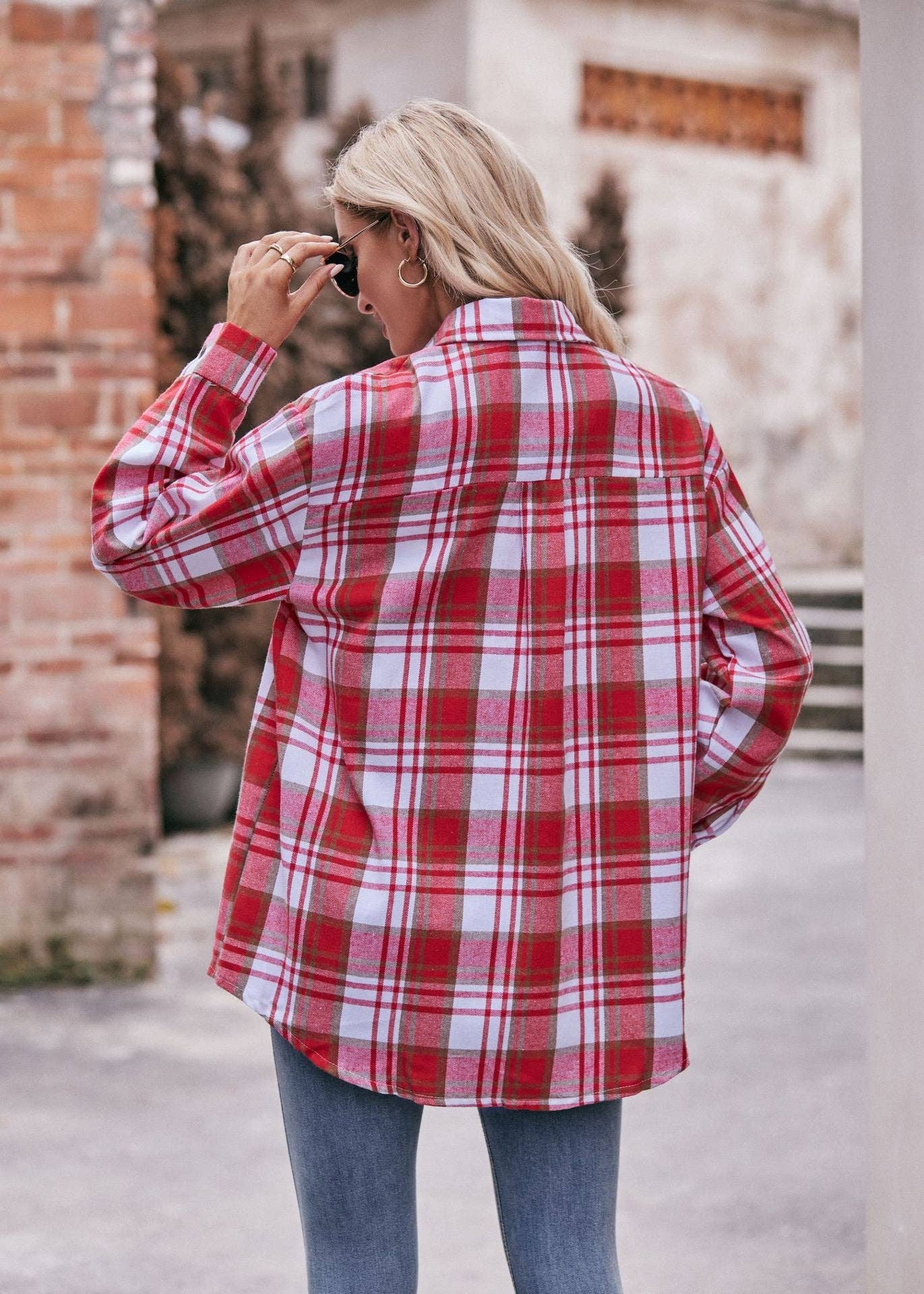 Fall Red Plaid Flannel