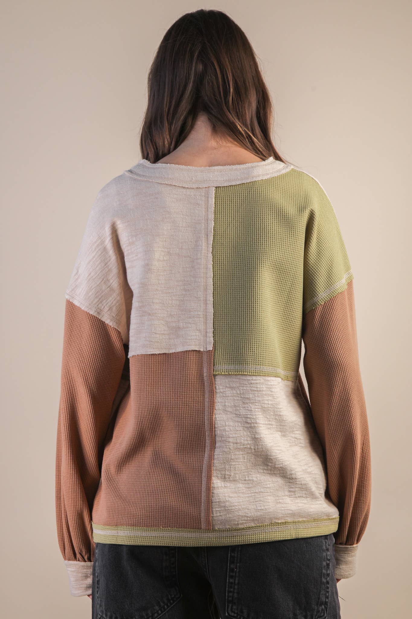 Patchwork Mocha Top