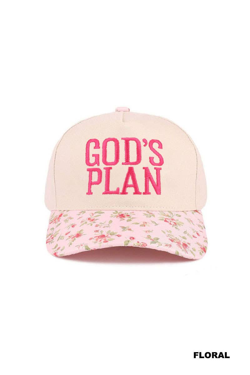God's Plan Cap FLORAL