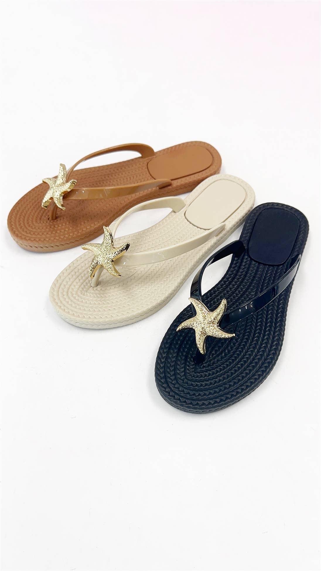 TAN STARFISH SANDALS