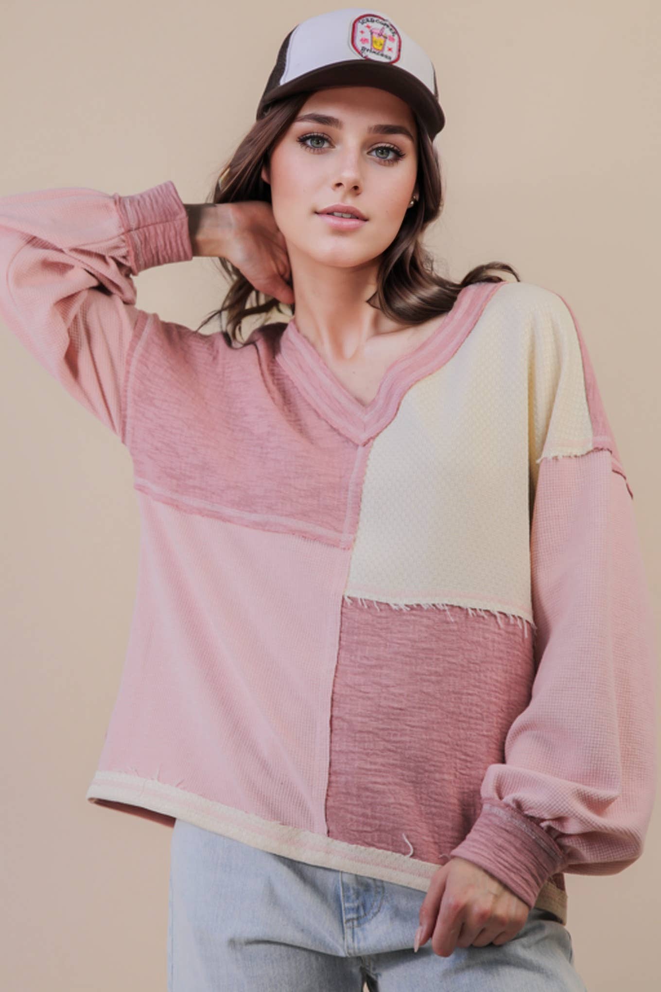 Patchwork Blush Top