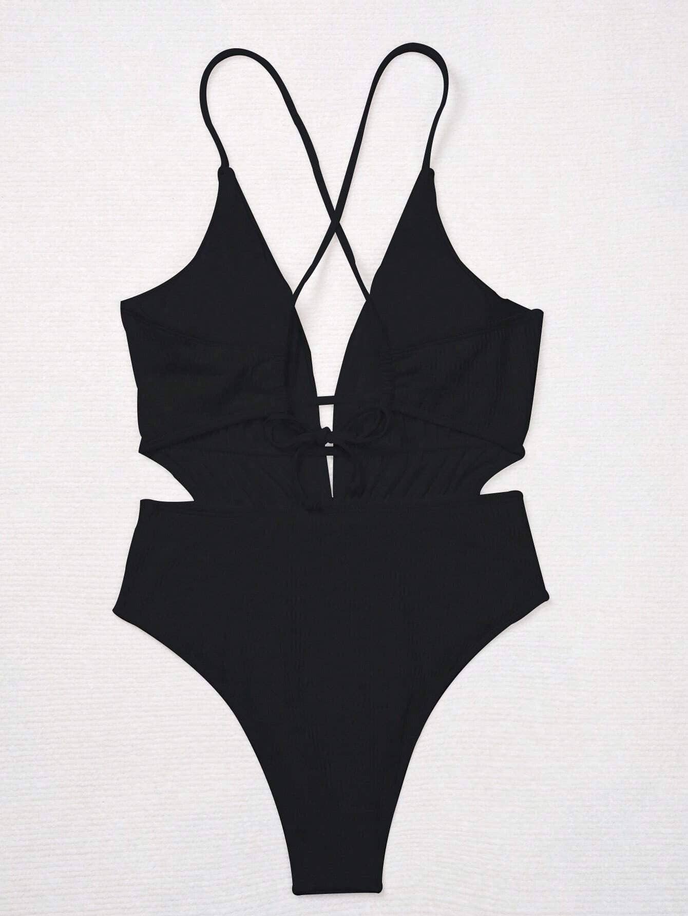 Sailor's Navy Backless Swimsuit