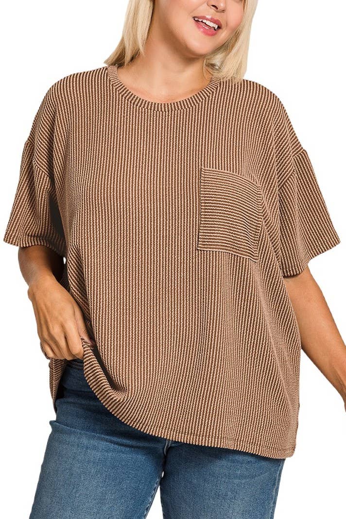 Brown Harvest Top (Plus Size)