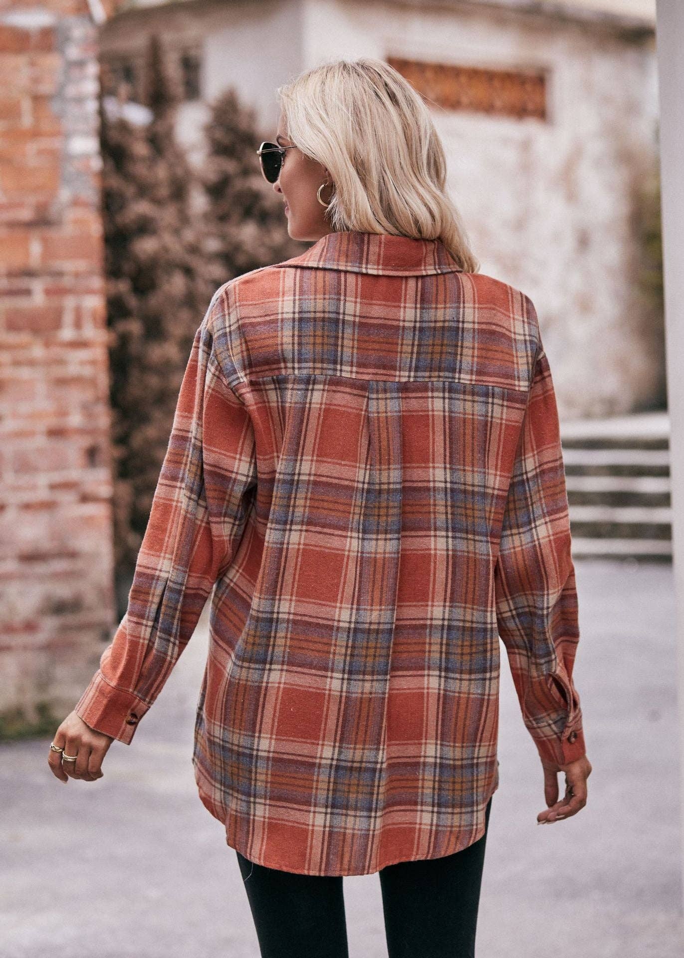 Fall Caramel Plaid Flannel