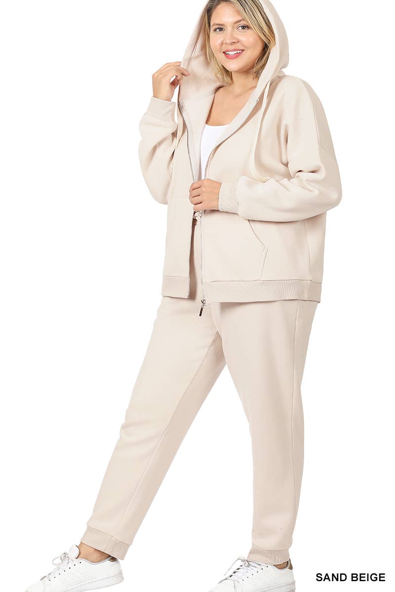 Beige discount sweatsuit set