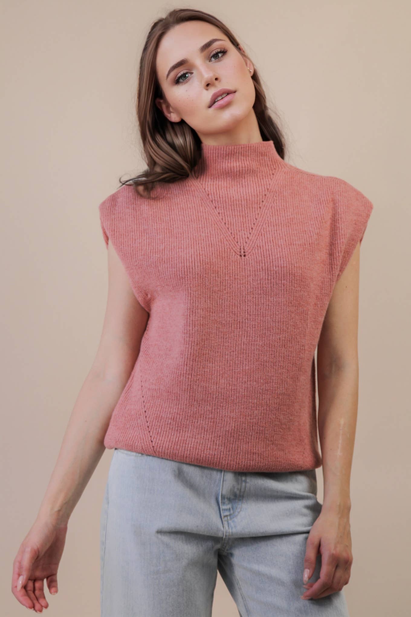 Blush Sweater Vest