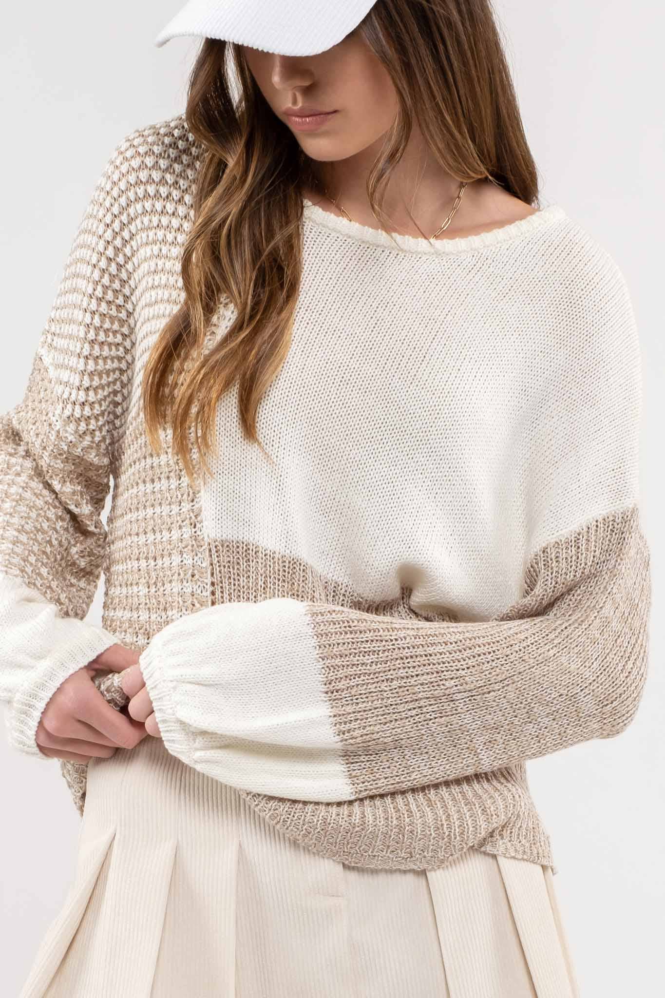 The Ivory Isley Back Tie Sweater