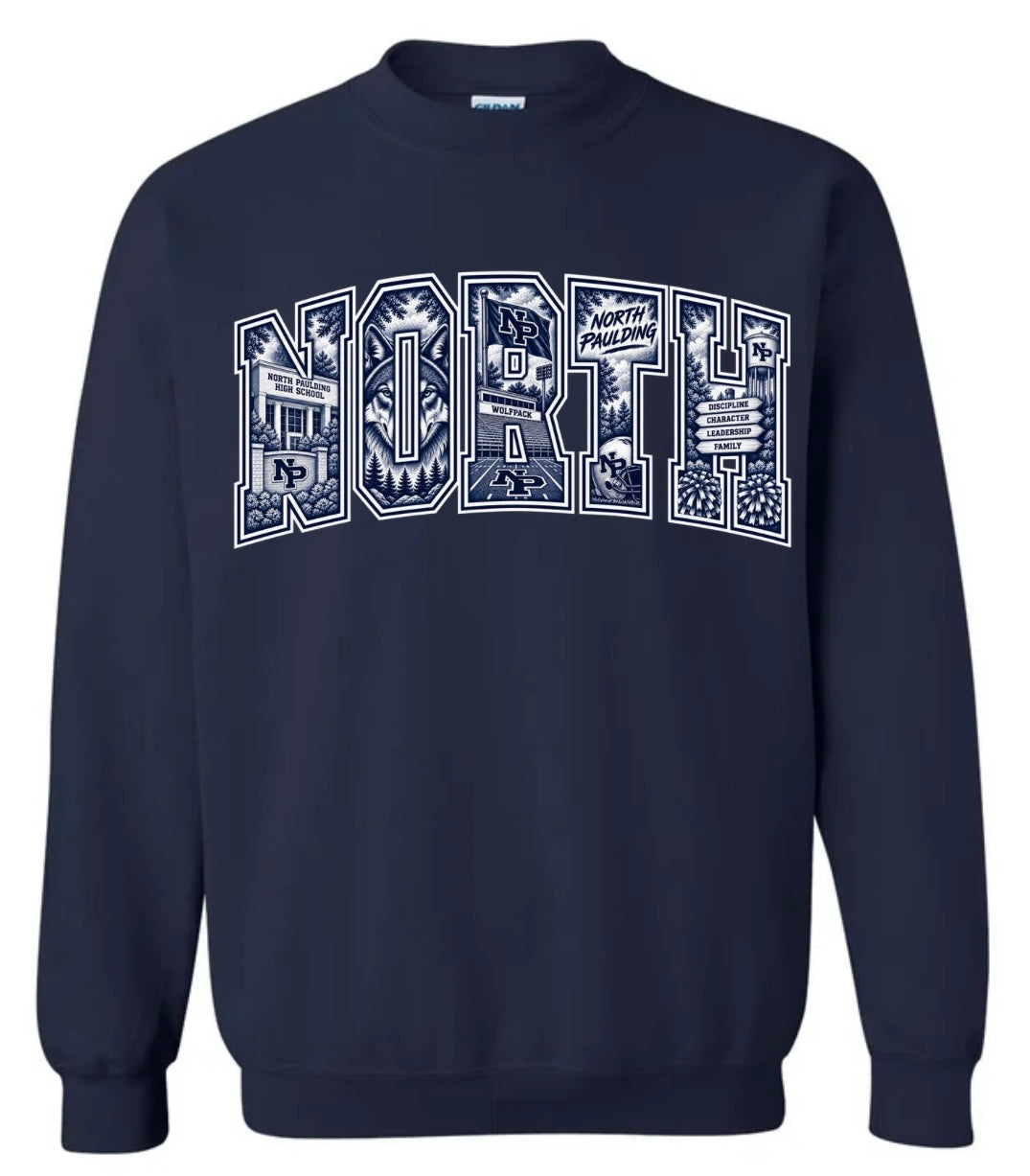 NORTH Wolfpack Crewneck