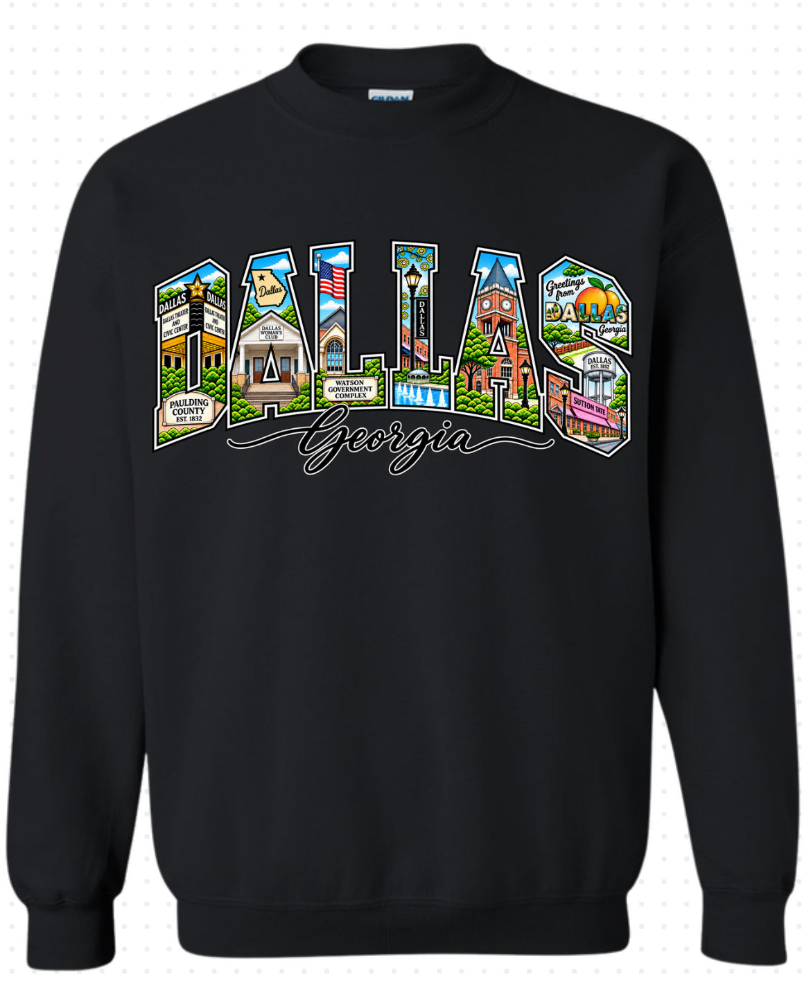 DALLAS, GA  Crewneck (Color Images featuring Dallas Woman's Club)