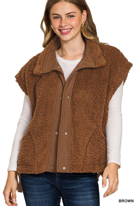 Chestnut Sherpa Vest