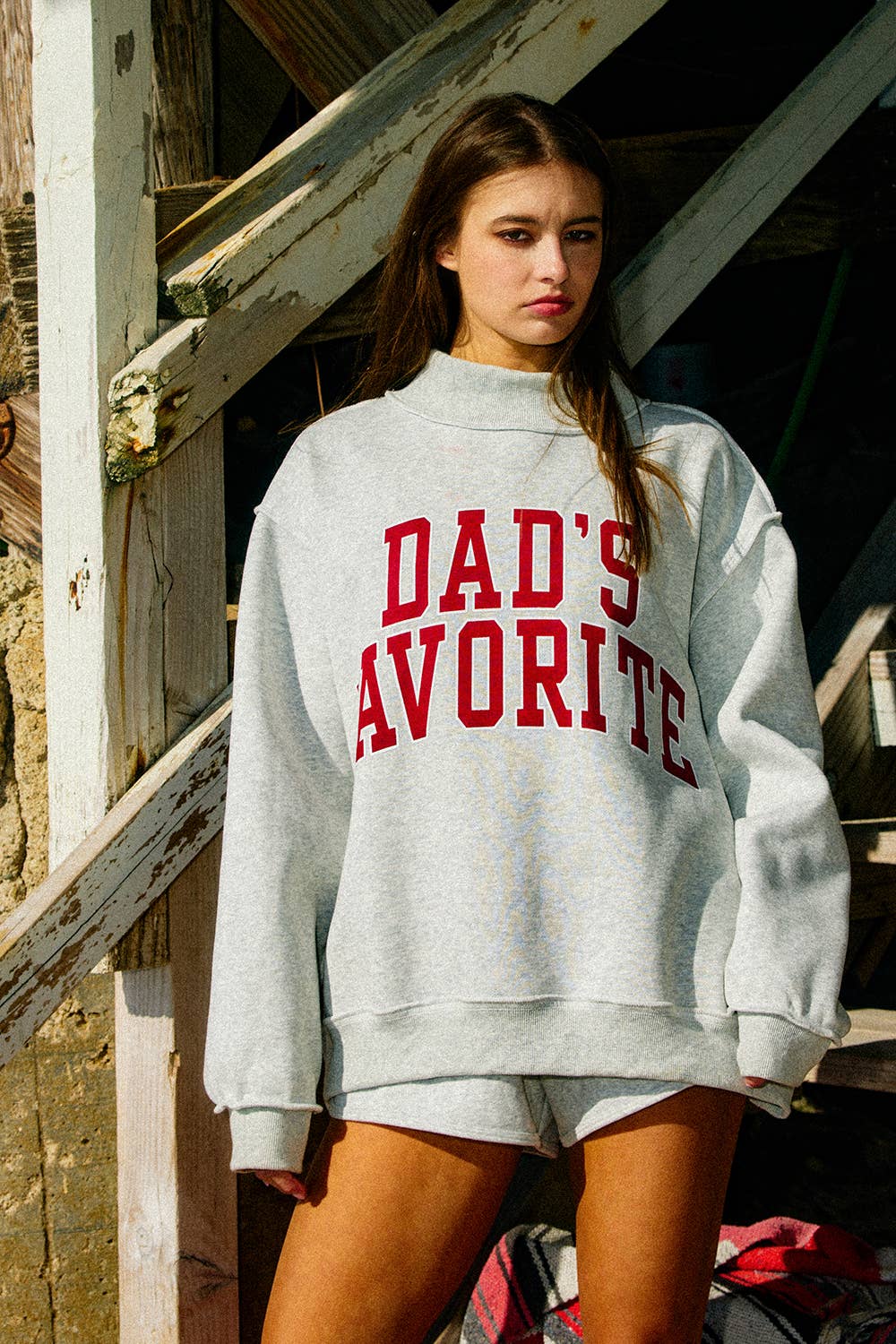 Mom's Favorite/Dad's Favorite Reversible Mockneck