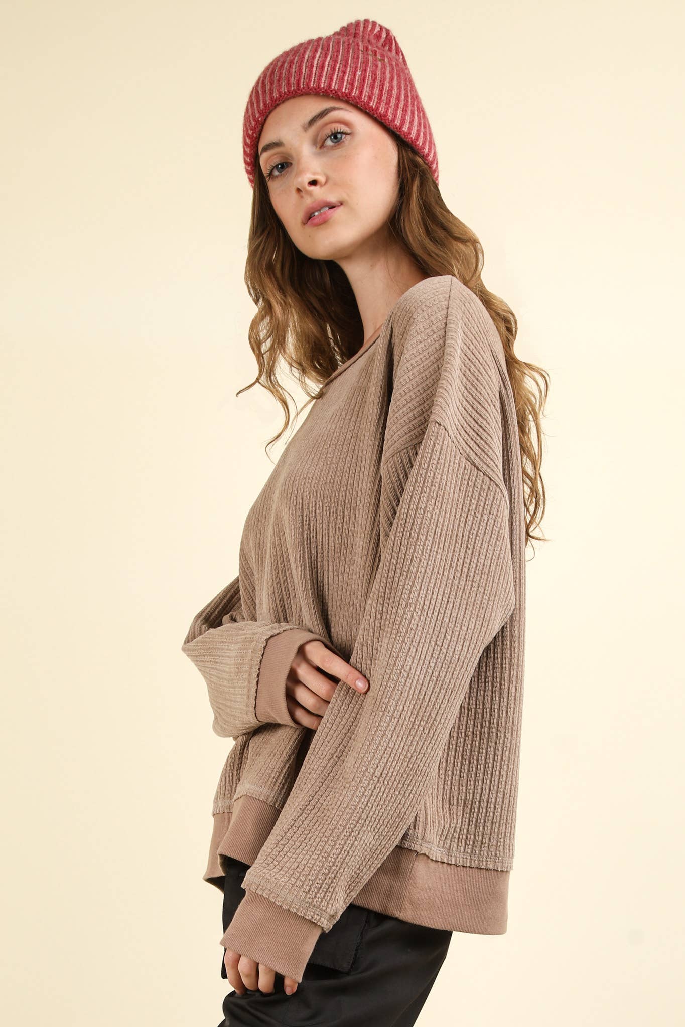 Soft Mocha Oversized Top