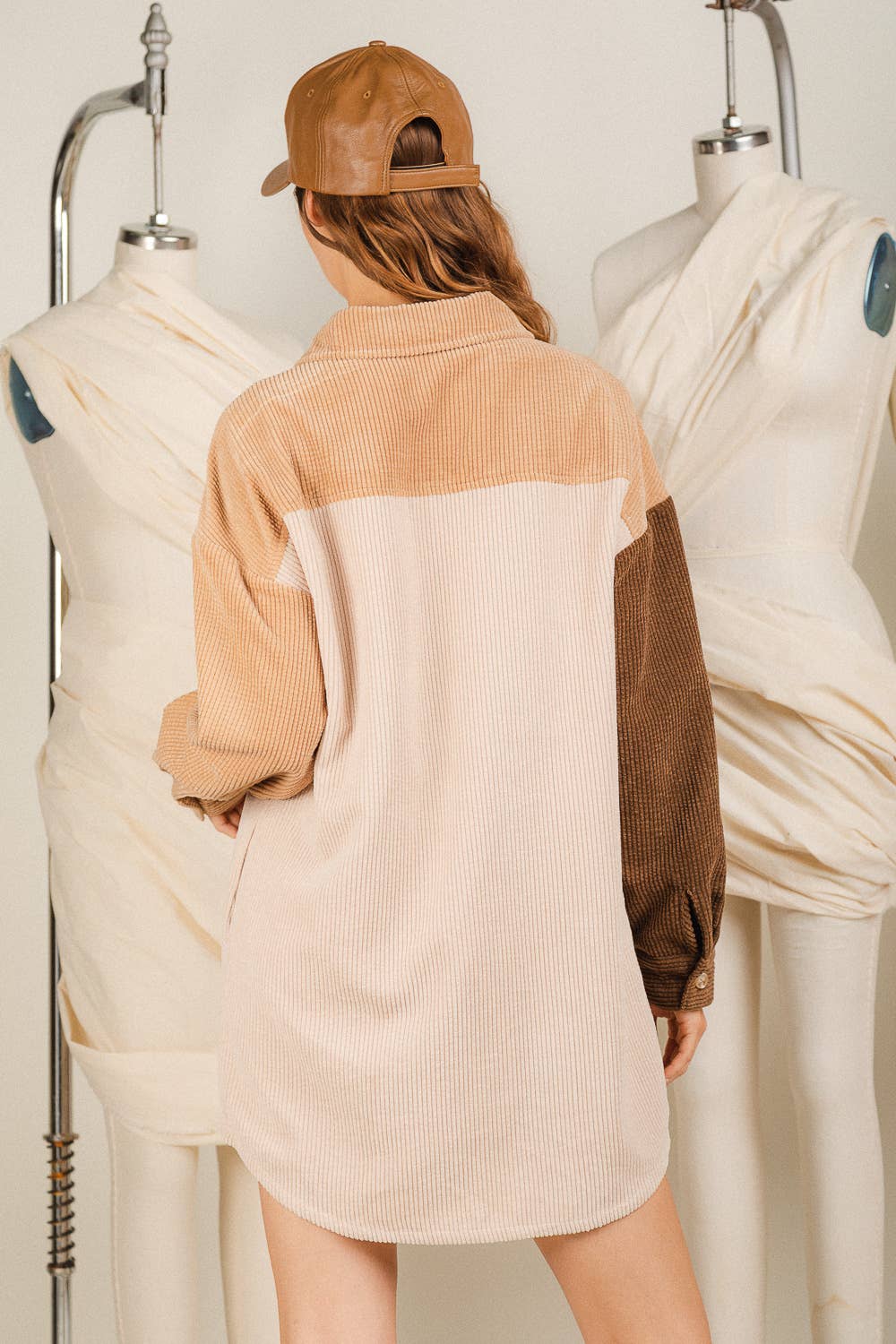 Classic Corduroy Mocha Dress