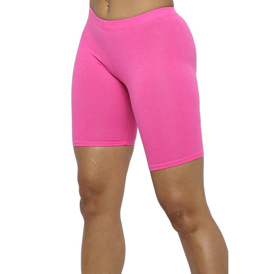 Solid biker shorts : PINK