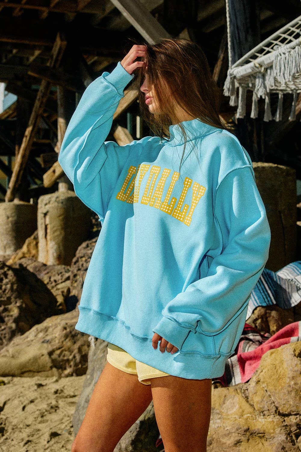 Dilly Dally/Lolly Gag Reversible Mockneck