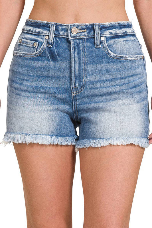 Seaside Fray Denim Shorts