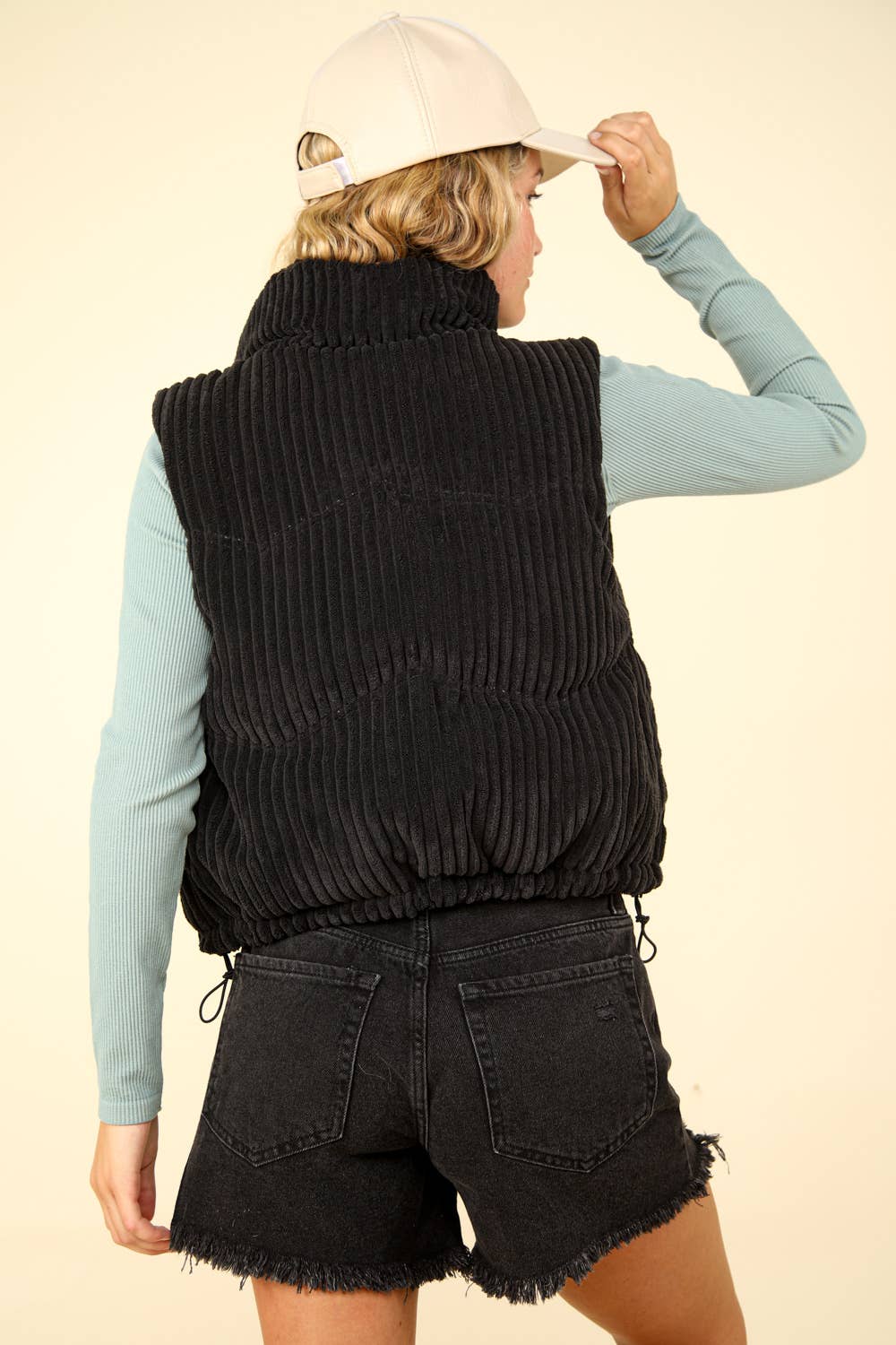 Bailey's Black Corduroy Vest