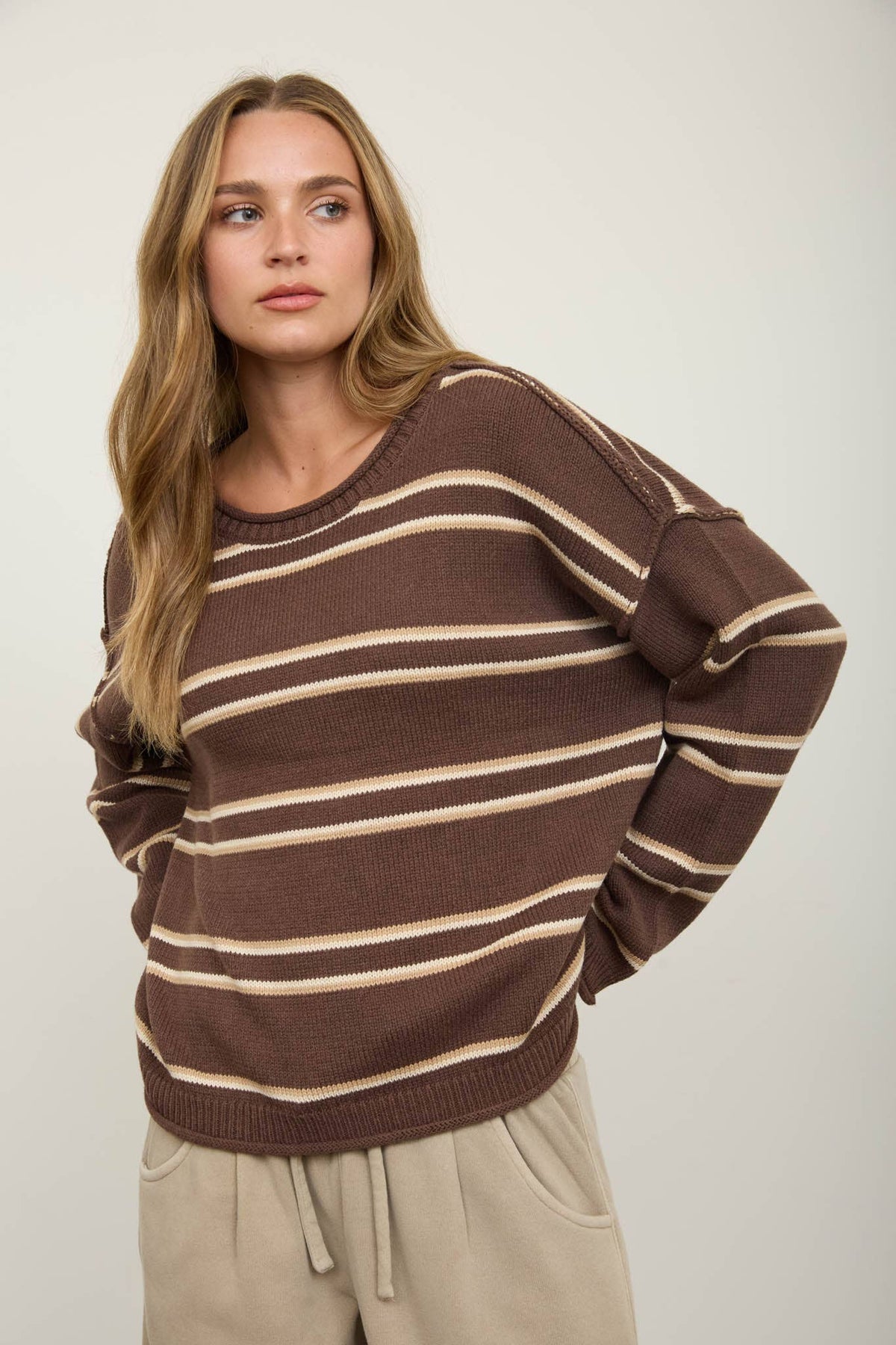 Brown Fall Days Sweater