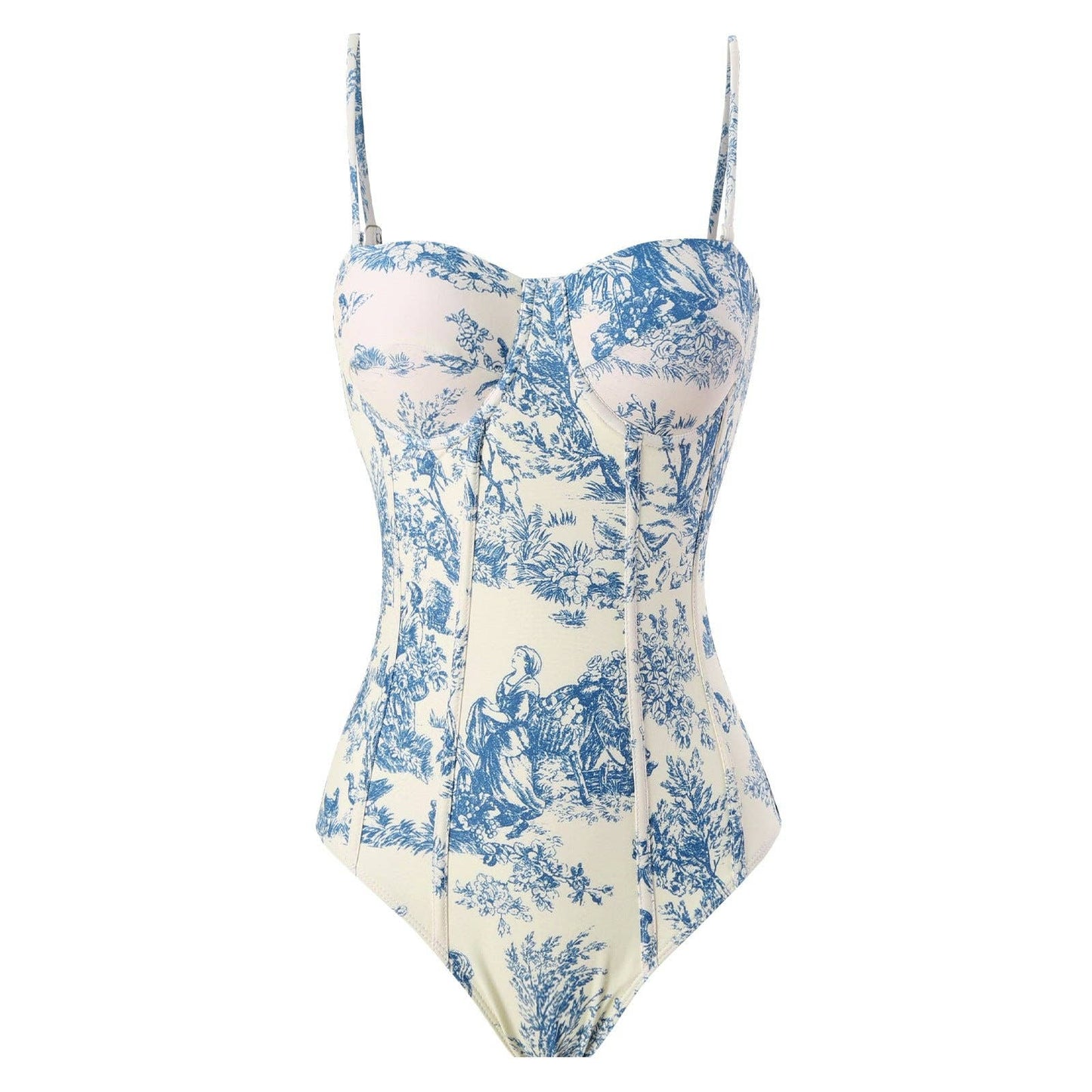 Harbor Blue Swimsuit with Cover Up
