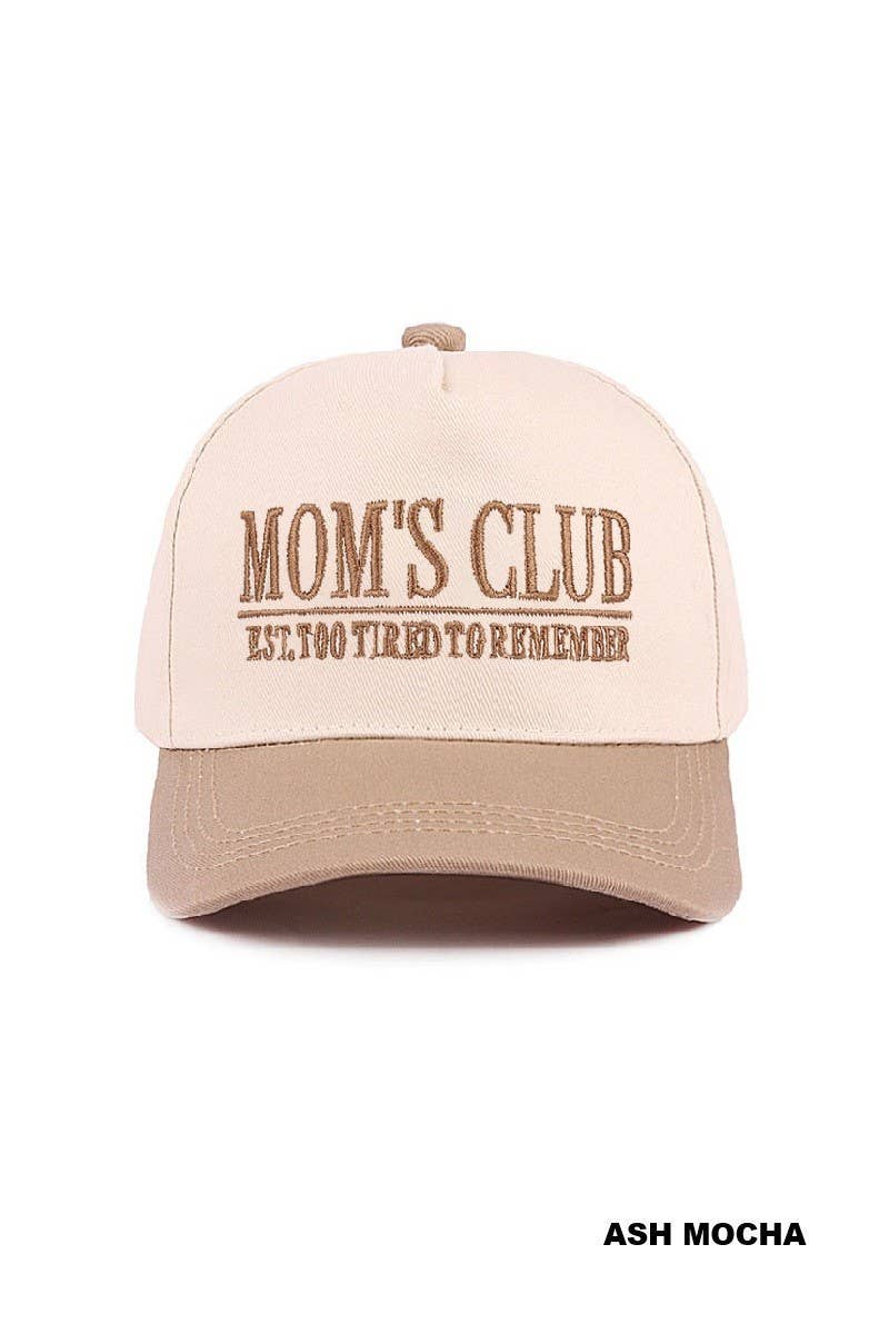 Mom's Club Cap: ASH MOCHA