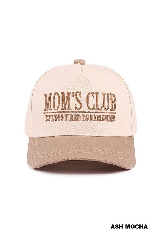 Mom's Club Cap: ASH MOCHA