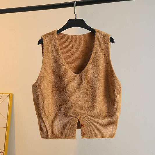 Hazel Knit Vest - One Size