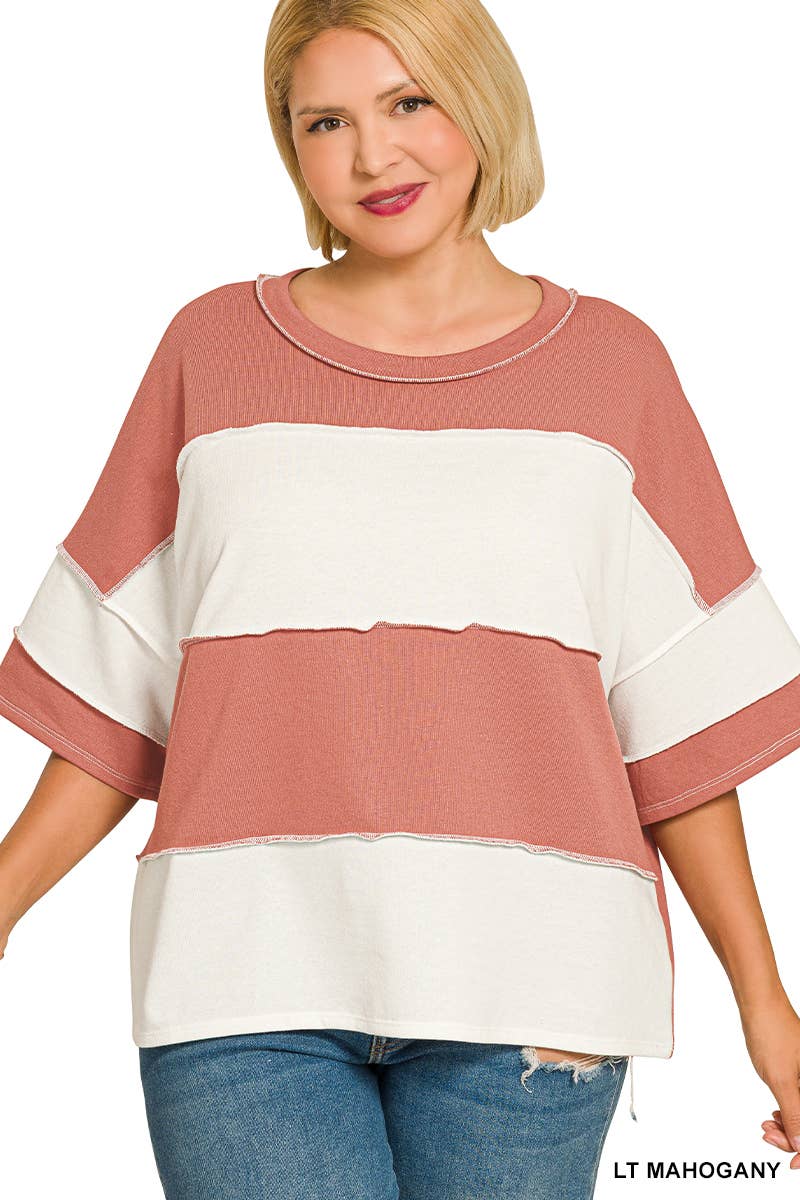 Terracotta Autumn Top (Plus Size)