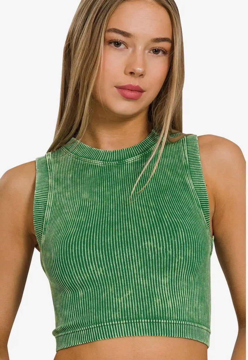 The Z Ribbed Tee Tank