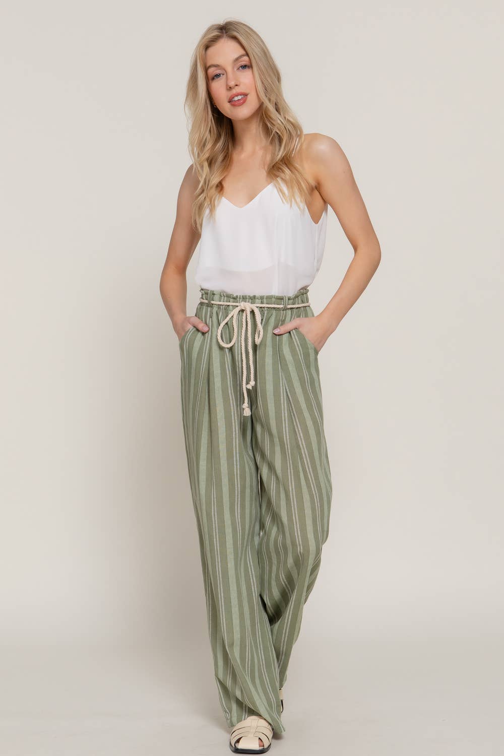 Sage Linen Pants
