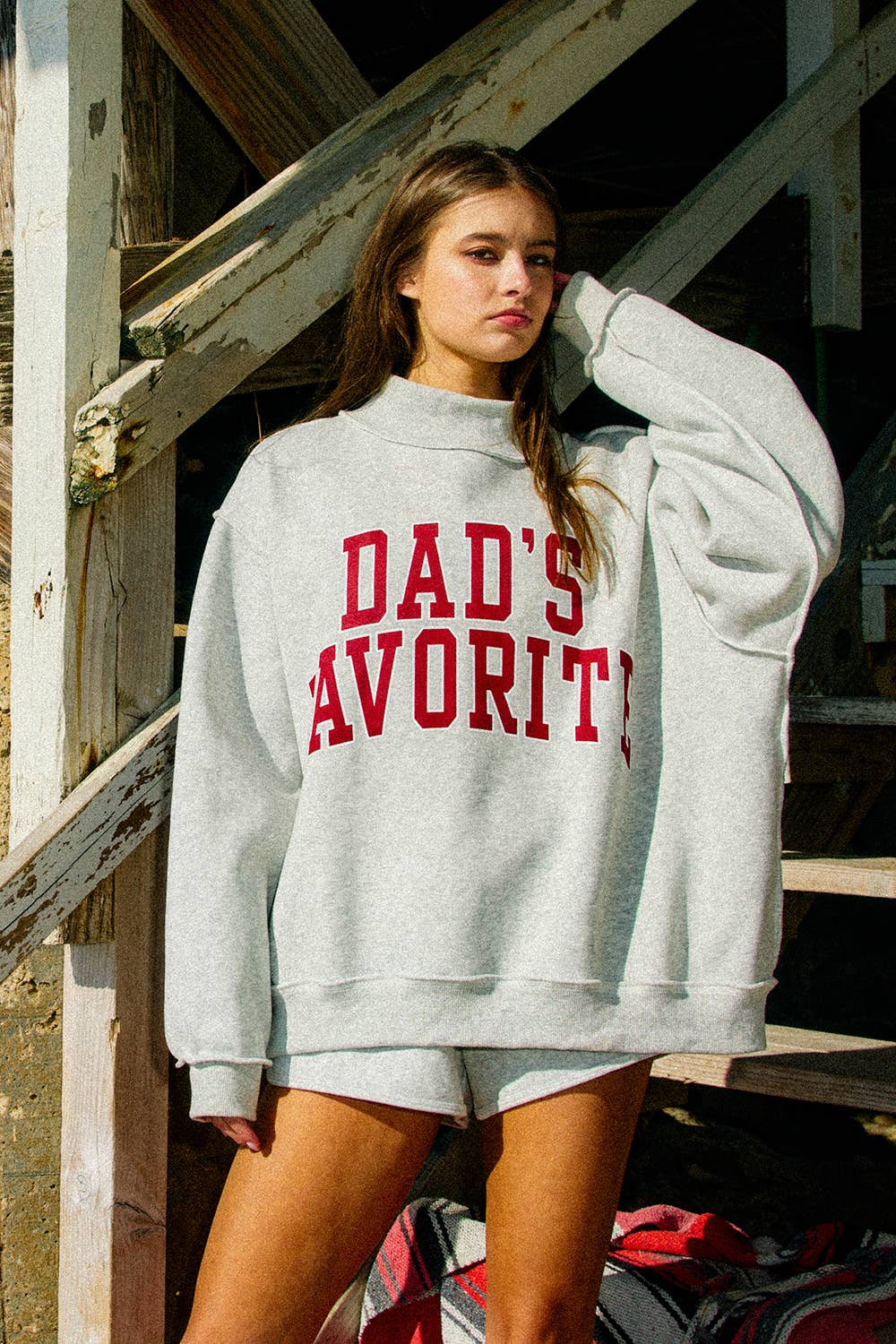 Mom's Favorite/Dad's Favorite Reversible Mockneck