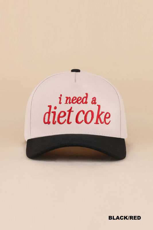 I Need A Diet Coke:Black/Red