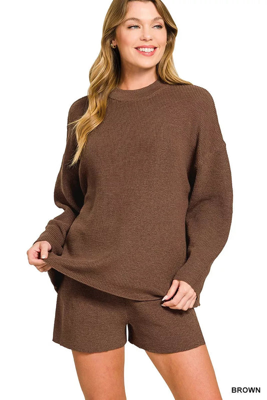 ALL SEASONS Sweater/Shorts Set