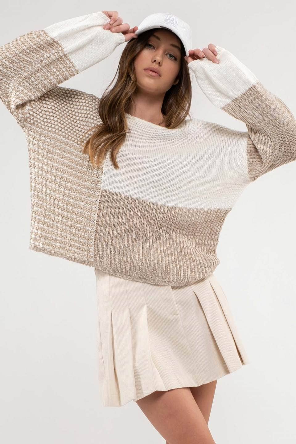 The Ivory Isley Back Tie Sweater